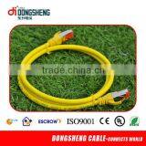 2014 Yellow Color Jacket Utp Cat5e Strand 26awg Patch Cord Cable thumbnail-1