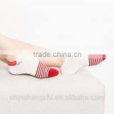 Women Young Teen Girls Red Striped Tube Socks thumbnail-1