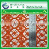 Fabric Polyester Mesh Lace Fabric for Girls Flower Lace Dress-APN3695