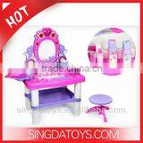 2013 Hot Sale Girls Deluxe Makeup Dressing Table Set With Stool
