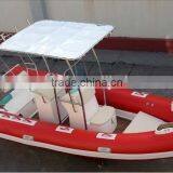 5.2m Red Fiberglass Boat Made in China With CE Certification for Water Sport thumbnail-1