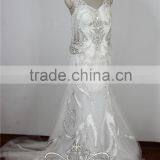 Real Sample Mermaid Heavy Beaded Plus Size Wedding Dress Crystal Embroidery thumbnail-3