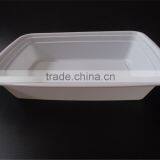 800ml Squarel Packing SuShi Lunch Boxes Disposable Plastic Food Packaging Containers With Lid thumbnail-3