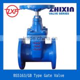 Lowest Price Double Flange BS5163 gate valve