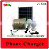 Long working time Noble solar small pv led lighting system With Phone charger