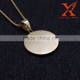 Stinless Steel God Best Friend Forever Saudi Gold Pendant thumbnail-4