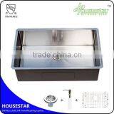 Newest Product Housestar Sink Laundry Washing Machine3 Cheap Full Handmade Stainless Steel Single Big Bowl Kitchen Sink 3219-3 thumbnail-2