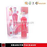 Paper Sample Single Bottle Folding Wine Box With Foam Tray thumbnail-2