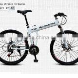 Folding Bicycles 26-Inch Aluminum Folding Mountain Bike Outdoor Compact Bike Double Disc Sell Like Hot Cakes! thumbnail-3