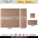 light brown interior and exterior wall glass tile