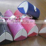 New Hand Made PU Leather or Fabric Plastic Reading Glasses Case
