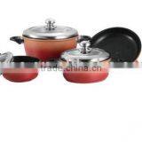 7PCS Non-stick Cast Aluminum ( Aluminium ) Cookware Set (TR-CA0607)