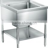 Free-standing Commercial Stainless Steel Kitchen Sink For Hotel GR-300C