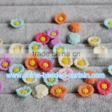 2016 New 13mm Flatback Resin Flowers Beads Lucite Beads No Hole for Crafts Making