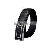 Custom Luxury Genuine Python Snakeskin Men Belt Black Stainless Steel Buckle Adjustable