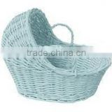 woven wicker pet basket with hadle
