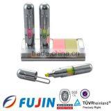 Highlighter With Metal Clip Pen Holder Gift Set thumbnail-1