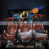 Interactive attractions full motion chair 5d simulator with full effects for amusement park