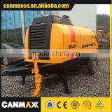 second-hand or renovated concrete trailer pump, refurbished pump with trailer sany brand for sale model HBT60C