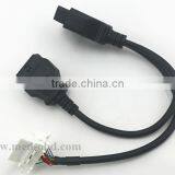 1pcs Male Obd2 Connector and 2pcs Female Obd2 Connectors