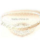 Hand Woven Heart Shaped Bread Fruit Aluminium Basket thumbnail-1