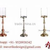 Rose Gold Candle Holder , Decorative Candle Silver Gold & Copper thumbnail-1