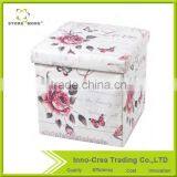 Hot Sale Latest Design PVC Printing Small Ottomans thumbnail-1