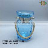Stained Rope Hanging Glass Vase Wholesale thumbnail-3