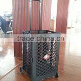 Plastic and Metal Folding Shopping Carts With Wheels Folding Carts thumbnail-4