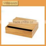 High Quality Small Unfinished Wooden Box With Slide Lid