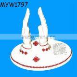 New Design Unique Hand Shaped Prayer Restaurant Porcelain Decorative Napkin Holder thumbnail-1