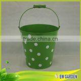 OEM Cheap Useful Barrel Shape Decorative Metal Hanging Basket Planters thumbnail-5