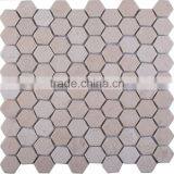 MM-CV232 Top Quality House Decorative Natural Stone Hexagonal 1''marble Mosaics thumbnail-1