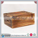 Custom Order Dark Six Bottle Wooden Wine Box CN thumbnail-1