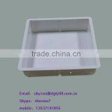 Custom Vacuum Formed Thick Film Blister Rectangle Tray With ABS Plastic White Material thumbnail-1