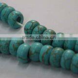 16" 8*10mm Natural Abacus Shape Loose Turquoise Strand(4mm Hole) thumbnail-1