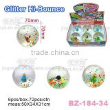Large Beads Globe Hi Bounce Ball with Christmas thing