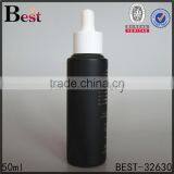 50ml Essential Oil Perfume Empty Black Frosted Glass Dropper Bottle Screen Printing Hot Stamping Cosmetic Packaging Wholesale thumbnail-1