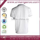 White Turndown Collar Mercerized Cotton Polo Shirts thumbnail-6
