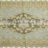 Golden Colored Crochet Table Mat thumbnail-1