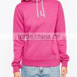 Customized CVC Fleece Pullover Lady's Hoody Sweatshirt