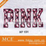 Pink Zebra Satin Fabric Heat Transfer Design on t Shirt thumbnail-1