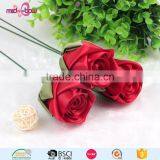 Handmade Satin Ribbon Wedding Bouquet Flowers thumbnail-4