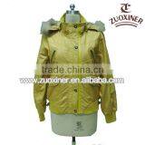 2014 Fashionable New Design Bomber Jacket With Fur Hood thumbnail-1