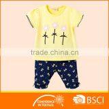 Infant Clothes Short Sleeve Shirt+ Printing Legging Baby Sets thumbnail-1