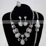 New Wedding Necklace Bangle Earrings Jewelry Sets Fashion Jewelry Set thumbnail-3