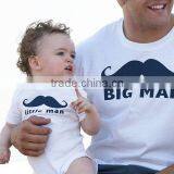 2017 Latest Cotton Baby Clothes Father Son Summer Children Clothes Short Sleeve White Kid Custom t Shirt Wholesale China thumbnail-3