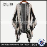 Custom Pattern Print Loose Black Tribal Print Kimono Open Front Capelet Ladies Beachwear Women thumbnail-1