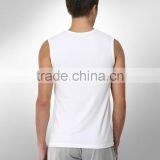 Lastest Breathable Men Wholesale Plain White Tank Tops thumbnail-4