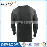 Cycling Clothing Sport Crew Neck Moisture Wicking Long Sleeve Compression Shirt for Men thumbnail-3